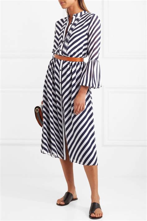 michael michael kors striped midi shift dress|Michael Kors studded dress.